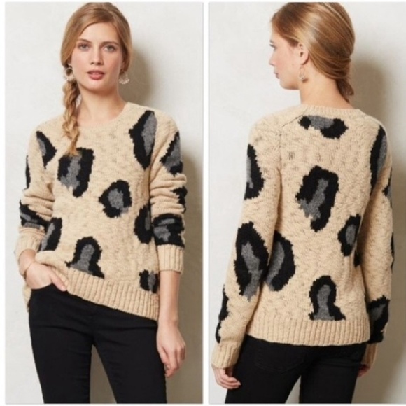 large leopard print sweater